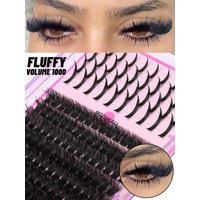 MOONKALI Lash Clusters 100D Lash Spikes Eyelash Clusters Volume Individual Lashes DIY Spiky Lash Extension Mega Cluster Eyelash