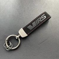 Luxury Suede Leather VRS Keychain Keyring Key Chain for Kodiaq Rapid Fabia Octavia 1 2 3 A5 A7 MK1 MK3 MK4 Car Accessories