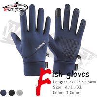 WALK FISH Fishing Gloves Waterproof Non-slip Cycling Running Mittens Sports Windproof Thermal Fleece Snowboard Snow Ski Gloves