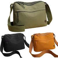 New Nylon Shoulder Bag Adjustable Wide Strap Zipper Closure Crossbody Bag Large Capacity Women's Handbag for Women