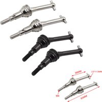 2Pcs Metal Drive Shafts Dog Bone For MJX 1/14 Hyper Go Truck 14301 14302 CVD 14410 RC Car Upgrade Parts Accessories