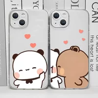 Cute Cartoon Bubu Dudu Couple Phone Case For iPhone 17 16 15 11 12 14 13 Pro Max Mini X XS XR 7 Plus SE 16E Air Shockproof Cover