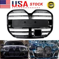 Front Racing Grill Compatible with BMW 4 Series G26 440i 2021 2022 2023 2024 4-Door Front Bumper Upper Grille Cover Glossy Black