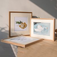 Premium Solid Wood Picture Frame Wall Mount High-Quality Photo Frame Elegant Artwork Display Frame for Home Décor