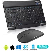 Spanish French Bluetooth Wireless Keyboard Azerty Russian For iPad Mac PC Tablet Cell Phone Laptop And Mouse Mini With N Gamer