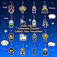 Hot Game Undertale Double Sided Keychain Acrylic Cartoon Figure Bag Pendant Key Ring Jewelry Accessories