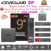 【Genuine】SVICLOUD 9P Global Version Fibre North American TV Box AI Voice Remote 64GB 8K UHD Player Hot in JP SG KR UK USA Canada