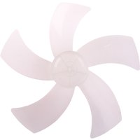 1PC 16-Inch Large Plastic Fan Blade for Household Fan Five Leaves with Nut Cover Compatible with Pedestal Table And Wall Fans