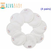 (8pcs/lot) Alvababy Reusable Nursing Pad Reusable Bamboo Breast Pad For Mum Washable Feeding Pad Breast Pads