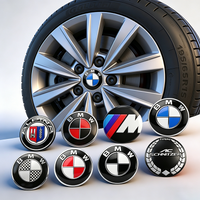 4Pcs 56mm Car Badge Wheel Center Hub Cap Sticker Accessories For BMW M E46 E90 E60 F30 F10 E39 E36 F20 G30 G20 E87 E92 E91 E30