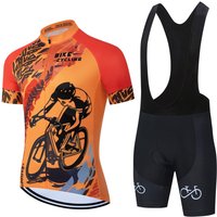 AliExpress NONE Cycling Jersey Suit 2026 New Men Summer Short Sleeve Set Breathable Racing Sport MTB Bicycle Clothes Outdoor Bike Uniform
