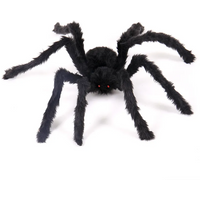 Halloween Big Decor Spider Horror Halloween Decoration Party Prop Outdoor Giant Spider Decor 30-200cm Chamber Prank Black Spider
