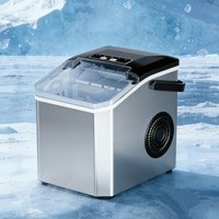 Bullet Ice Ice Machine Compact Countertop Ice Ice Machine Home Appliance Clear Lid Ventilation Grille