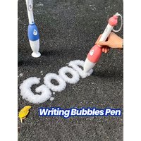 Writing Bubbles Pen Brush Pompero Bubble Stick Calligraphy Outdoor Automatic Handheld Bubble Maker for Drawing Painting Toy