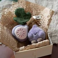 Logaloga Plush Doll Bag Charm Vegetable Keychain Holiday Gift Cute Girlfriend Soft Toy Fruit And Vegetable Bag Accessory