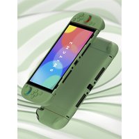 PlayVital Solid Color Protective Case for Nintendo Switch 2, Anti-Scratches Hard Shell Dockable Grip Cover with Foldable Stand
