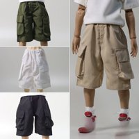 1/6 Scale Male Fashion Cargo Shorts Four Colors Pants Toy Figures Clothes Model for 12in Soldier Body Decoration