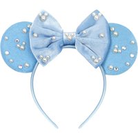 New Full Pearls Mouse Ear Headband 5"Bow Pearl Hairband Hair Accessories Glitter Party Princess Decoration Cosplay Costume Women
