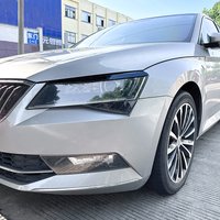 2Pcs Car Headlights Eyebrow Eyelids Trim Cover For Skoda Superb B8 2016-2018 Car Stickers Eyelids Trim Cover