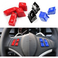 Car Steering Wheel Switch Button Replacement For BMW 1 3 Series X1 E81 E82 E87 E88 E90 E92 E93 M3 E84 Black Red Blue