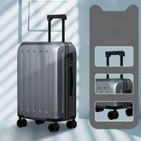 Travel Suitcase on Wheels Business ABS+PC Rolling Luggage Student Combination Lock Zipper Trolley Luggage Bag