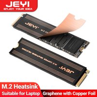 JEYI Graphene Copper Foil M.2 SSD Heatsink, NVMe NGFF 2280 Graphene Cooler SSD Radiator for Laptop PC PS5 2280 Drive 2-Pack