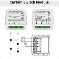TNCE Tuya Curtain Switch module wifi zigbee rf433mhz, Roller Blinds Shutter Motor breaker, Smart Control Voice Alexa Google Home