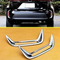 For Toyota Yaris Cross 2021 2022 2023 2024 2025 2026 Glossy Chrome Rear Bumper Reflector Fog Light Cover Trims