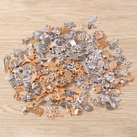 Tusember Mix 10/20/30/50Pcs Charms Alloy Animal Star Flower Heart Pendants of Bracelets Necklaces DIY Jewelry Making