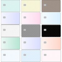 Glitter Polka Dot Serie Credit Card Skin Stickers Are Suitable for VISA JCB AMEX MasterCard As Well As Subway and Bus Cards