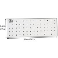 Universal France French Keyboard Labels Durable PVC Key Stickers For Notebook Desktop Computer Keyboard Replacement Decal