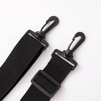 Pure color canvas Cotton cloth Webbing bag strap belt adjustable black plastic hook clasp DIY Crossbody bag Accessories