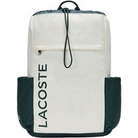 LACOSTE Fabric Tennis Backpack Large Unisex Ecru NU5350NZ-F89