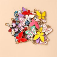 10pcs Cute Colorful Enamel Animal Butterfly Charms Pendants for Jewelry Making Earrings Necklaces Bracelets DIY Crafts Supplies