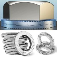 5Pcs M4 M10 M12 M16 M20 Self-Lock Washer Lock Washers 304 Stainless Steel Wedge Lock Washer Dacromet Gasket Hardware Fastener
