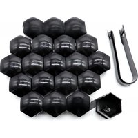 Wheel Center Cap Nut Cover for Tesla Model 3 Y S X, Hub Dustproof Rustproof Lug Nut Cover Set with Removal Tool, 20Pcs