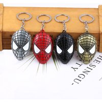 The Avengers Spiderman Iron Man Metal Key Chain Keyring Men Women Key Holder Car Keychain Accessories Backpacks Gift