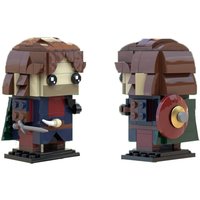 135PCS MOC Fantasy Movie Lotr Brickheadz Boromir Model Building Blocks Collectible Display DIY Creative BricksGift Collection