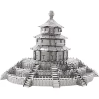 Temple of Heaven 3D Metal Puzzle model kits DIY Laser Cut Puzzles Jigsaw Toy For Children