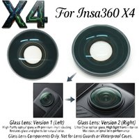Baleela replacement Lens, Front and Rear Camera Lens Repair Part with Adhesive for Insta360 X4 360 Sport Camera