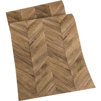 250*58cm Natural Walnut Wood Veneer Herringbone Pattern for Custom Furniture Making Wall Paneling Interior Cabinet Doors Decor