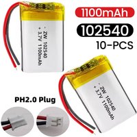102540 Polymer Lithium battery 3.7V 1100mAh Lipo Batteries for Gps Locator Mp3/Mp4 Medical Beauty Equipment Rechargeable Cell