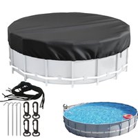 8 10 12Ft Round Swimming Pool Covers For Above Ground Pools Hot Tub Cover Solar Covers Heavy Duty Tear Resistant Pool Cover
