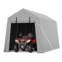 AliExpress HiMISS Motorcycle Storage Sheds , Portable Shed with Rolled up Zipper Door, Waterproof, Storage Tent Heavy Duty for Motorcycle, Bike, Firewood, Garden Tools