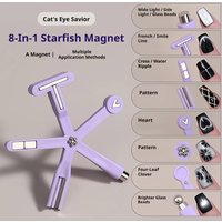 8 IN 1 Strong Magnetic Stick For Cat Eye Gel Polish Nail Magnet Tool Magnet Pen Nails Art Design Glitter Effect Manicure Tools