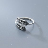 New in 925 Sterling Silver Feather Rings For Women Wedding Luxury Designer Jewelry Wholesale Offers GaaBou