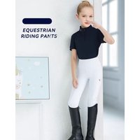 Sommer Kinder Reithose hohe Elastizität gestrickte Kinder Reithose Vollsilikon