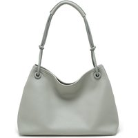 Women's Genuine Leather Hobo Shoulder Bag, Large Capacity Soft Top Grain Leather Tote with Adjustable Knotted Strap for Work