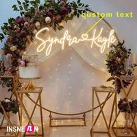 Marry Custom Neon Sign Light, Birthday Party, Bar, Wedding Room, Wall Decoration, Personalized Name, LED, Indoor