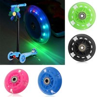 1pc Skate Wheels PU LED Flash Wheel Flashing Light Back Rear ABED-7Bearings Alloy Spacer Pre-fitted For Scooter Accessor 8x2.2cm